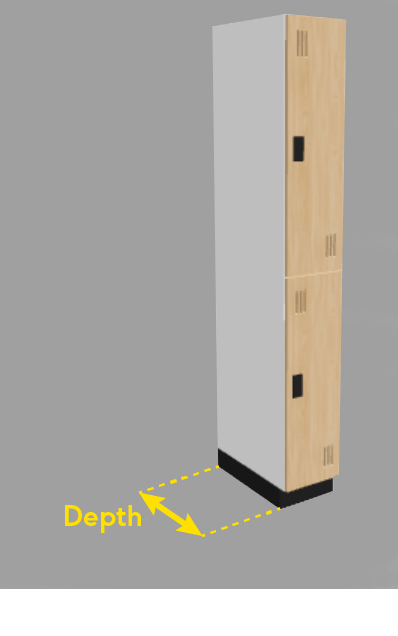 What is the depth of the locker?