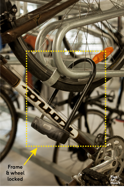 Does the shape of the rack allows you to easily lock your frame and wheel with a D-lock for extra security.